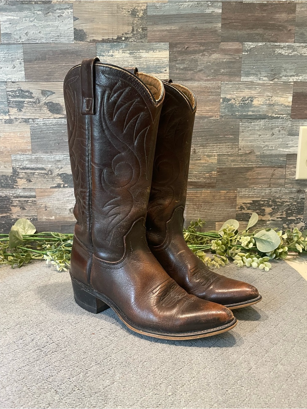 Vintage ACME Western Cowboy Boots Size 7 Women’s